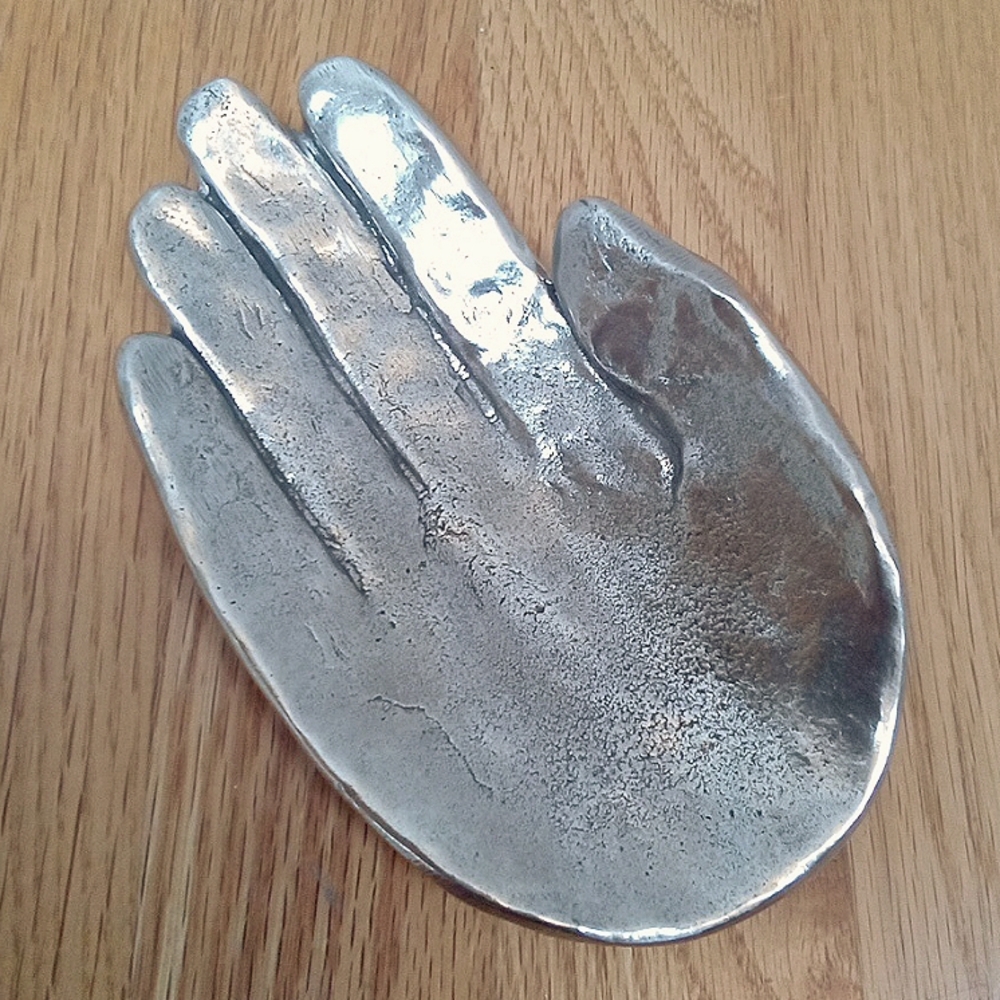 NEW! Anthropologie Recycled Aluminum Hand Dish